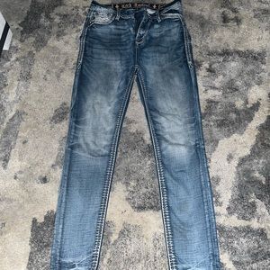 Rock Revival size 28 ultra high rise curvy ankle skinny jeans. 170 at buckles.